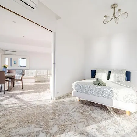 アパート Place In Les Pins, Premium, Sea View, Sleeps 6 ジュアン・レ・パン